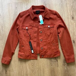 Orange Denim Jacket